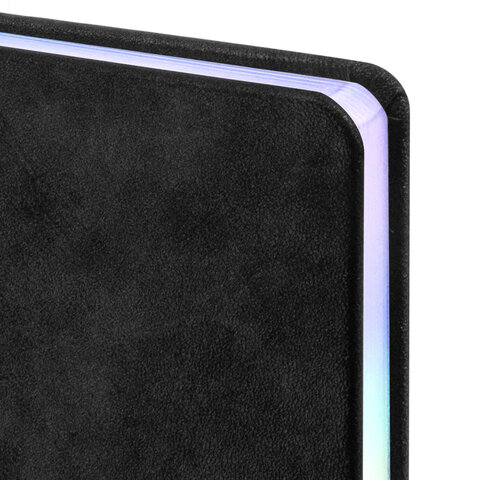 Ежедневник датированный 2026 А5 138х213 мм, BRAUBERG "Ice", под кожу, черный, 117393 - МСК «Форвард»