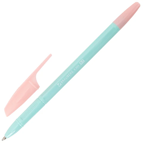 Ручки шариковые BRAUBERG "X-333 PASTEL MIX", НАБОР 8 ШТУК, СИНИЕ, узел 0,7 мм, линия письма 0,35 мм, 144535 - МСК «Форвард»