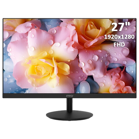 Монитор MSI Pro MP271A 27" (68,6 см), 1920x1080, 16:9, IPS, 5 ms, 250 cd, HDMI, VGA, черный 354937