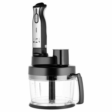 Блендер погружной CENTEK CT-1310, 1500 Вт, 2 скорости, 6 насадок, стакан, черный 457567 - МСК «Форвард»