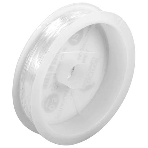 Нить-резинка (спандекс) силиконовая, диаметр 0,5 мм, длина 12 м, прозрачная, ОСТРОВ СОКРОВИЩ, 665208 - МСК «Форвард»