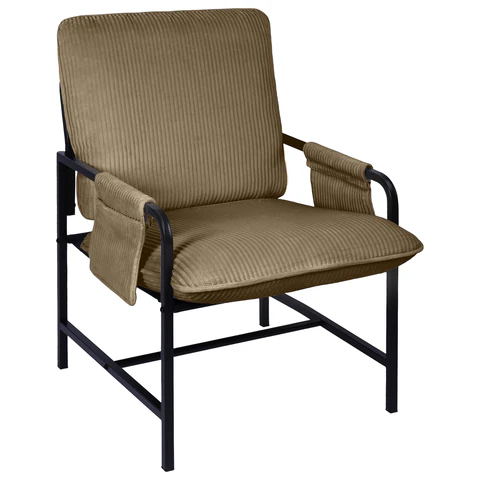 Кресло BRABIX "Gentle LC-300", ЛОФТ, пружинный блок, ткань велсофт (плюш), мокко, 533143 - МСК «Форвард»