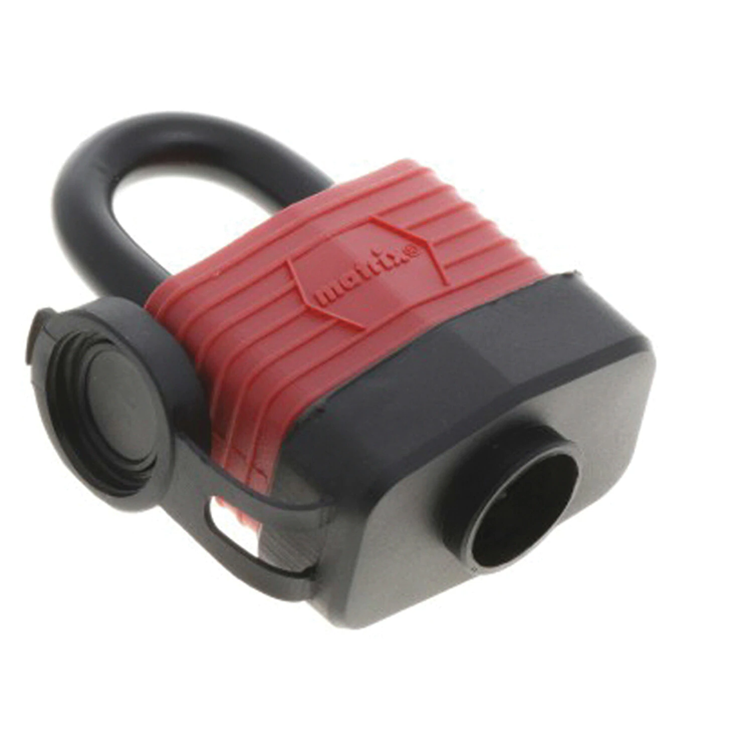 Замок навесной всепогодный, ширина 40мм, сталь, дужка d-6мм, английский, 3 ключа, MATRIX, 91820 670999