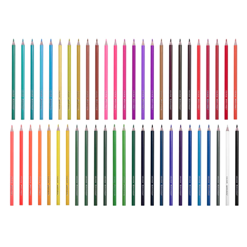 Карандаши цветные BRAUBERG PREMIUM 50 цветов в тубе, трехгранные, грифель 3,3 мм, натуральное дерево, 181935 - МСК «Форвард»