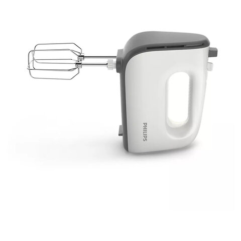 Миксер PHILIPS HR3745/00 на подставке 450 Вт, 5 скоростей, 2 венчика, 2 крюка для теста, чаша, белый 456937 - МСК «Форвард»
