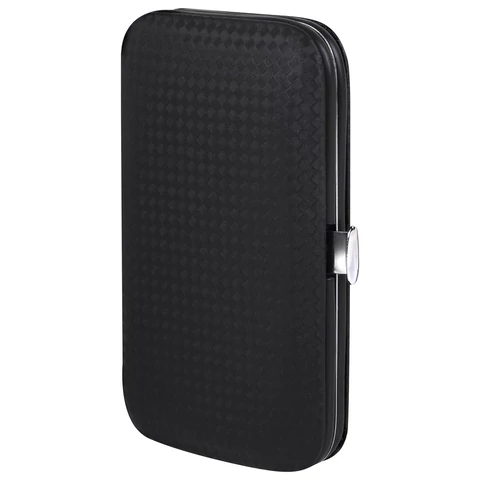 Универсальный набор для маникюра и педикюра 9 в 1 в футляре, MINI, черный карбон, блистер, WBZ (ВБЗ), 609496 - МСК «Форвард»