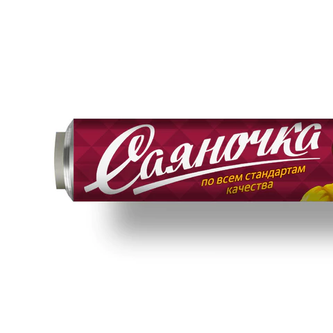 Фольга пищевая 29 см х 10 м, 9 мкм, универсальная, САЯНСКАЯ ФОЛЬГА в пленке, САЯНОЧКА С10П-290х48 700174 - МСК «Форвард»