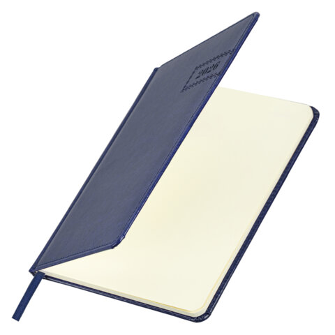 Еженедельник датированный 2026, А5, 145х215 мм, BRAUBERG "Imperial", под кожу, синий, 117174 - МСК «Форвард»