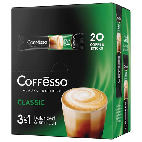 Кофе растворимый порционный COFFESSO "3 в 1 Classic", пакетик 14 г, 102904 623400 - МСК «Форвард»