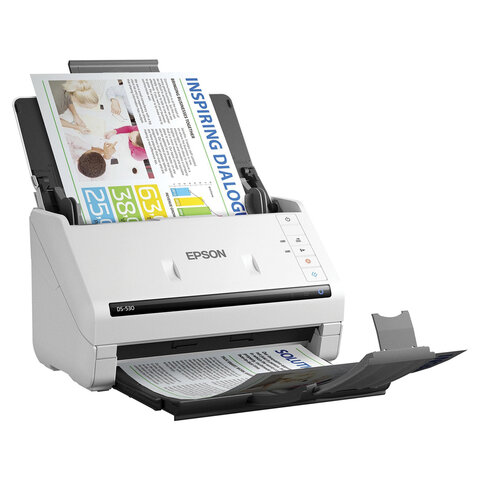 Сканер потоковый EPSON WorkForce DS-530II А4, 35 стр./мин, 1200x1200, ДАПД, B11B261401 354774 ПОД ЗАКАЗ 8ДНЕЙ - МСК «Форвард»