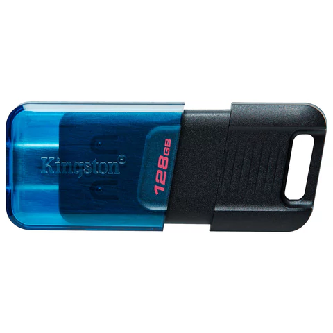 Флеш-диск 128 GB KINGSTON DataTraveler 80 M, разъем Type-C 3.2, черный, DT80M/128GB 514071