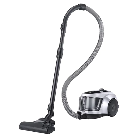 Пылесос SAMSUNG VCC4520S3S/XEV с контейнером "циклон", 1600 Вт, мощность всасывания 350 Вт, белый 457181 - МСК «Форвард»