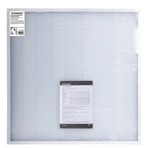 Светильник светодиодный АРМСТРОНГ SONNEN, холодный свет 6500 K, 595х595х19, 36 Вт, матовый, 237858 - МСК «Форвард»
