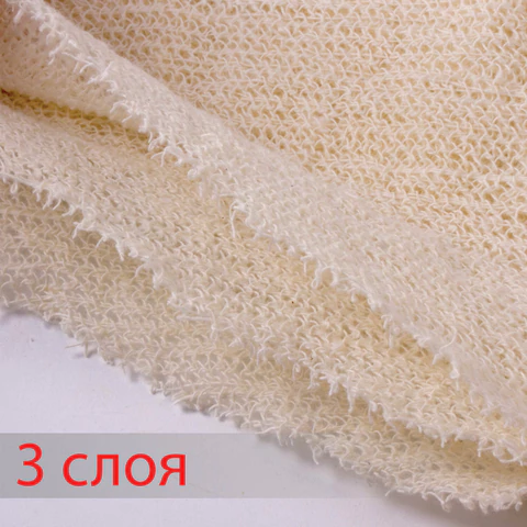 Тряпка для пола 60х80 см, трехслойная, нитепрошивная (НЕТКОЛ), 360 г/м2, светлая, 100% хлопок, LAIMA, 606632 - МСК «Форвард»