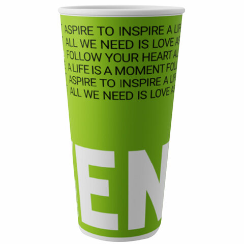 Стакан одноразовый бумажный 500/666 мл, D 90 мм, 50 шт., однослойный для холодного, Enjoy new, СКАНДИПАКК, -5135 608699