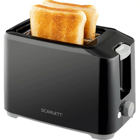 Тостер SCARLETT SC-TM11020, 700 Вт, 2 тоста, 7 режимов, механическое управление, пластик, черный 457217