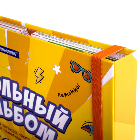 Папка-портфолио школьника, А4, ШКОЛЬНЫЙ АЛЬБОМ, 10 вкладышей, магнитный клапан 7БЦ, BRAUBERG, 115242 - МСК «Форвард»