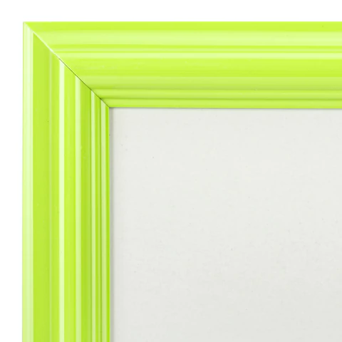 Рамка 21х30 см небьющаяся, багет 17,5 мм, пластик, BRAUBERG "Colorful", салатовая, 391244 - МСК «Форвард»