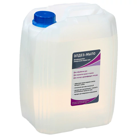 Мыло жидкое дезинфицирующее 5 л, ЭЛДЕЗ, ЭЛ-М-372 609563 ЧЕСТНЫЙ ЗНАК!