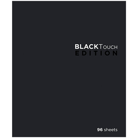 Тетрадь А5 96 л., ПЗБМ, скоба, клетка, Soft Touch, брайль 3D, "БлэкТач", 28657 405016 - МСК «Форвард»