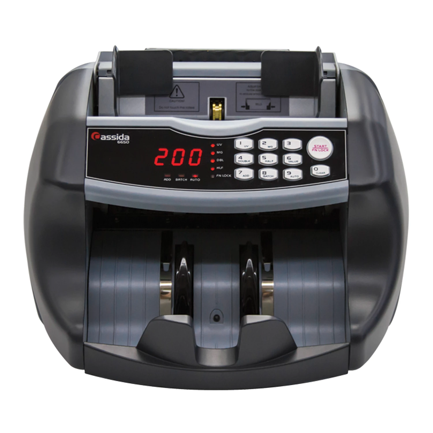 Счетчик банкнот CASSIDA 6650 I/IR, 1000 банкнот/мин, ИК, АНТИСТОКС детекция, фасовка 3415 290822