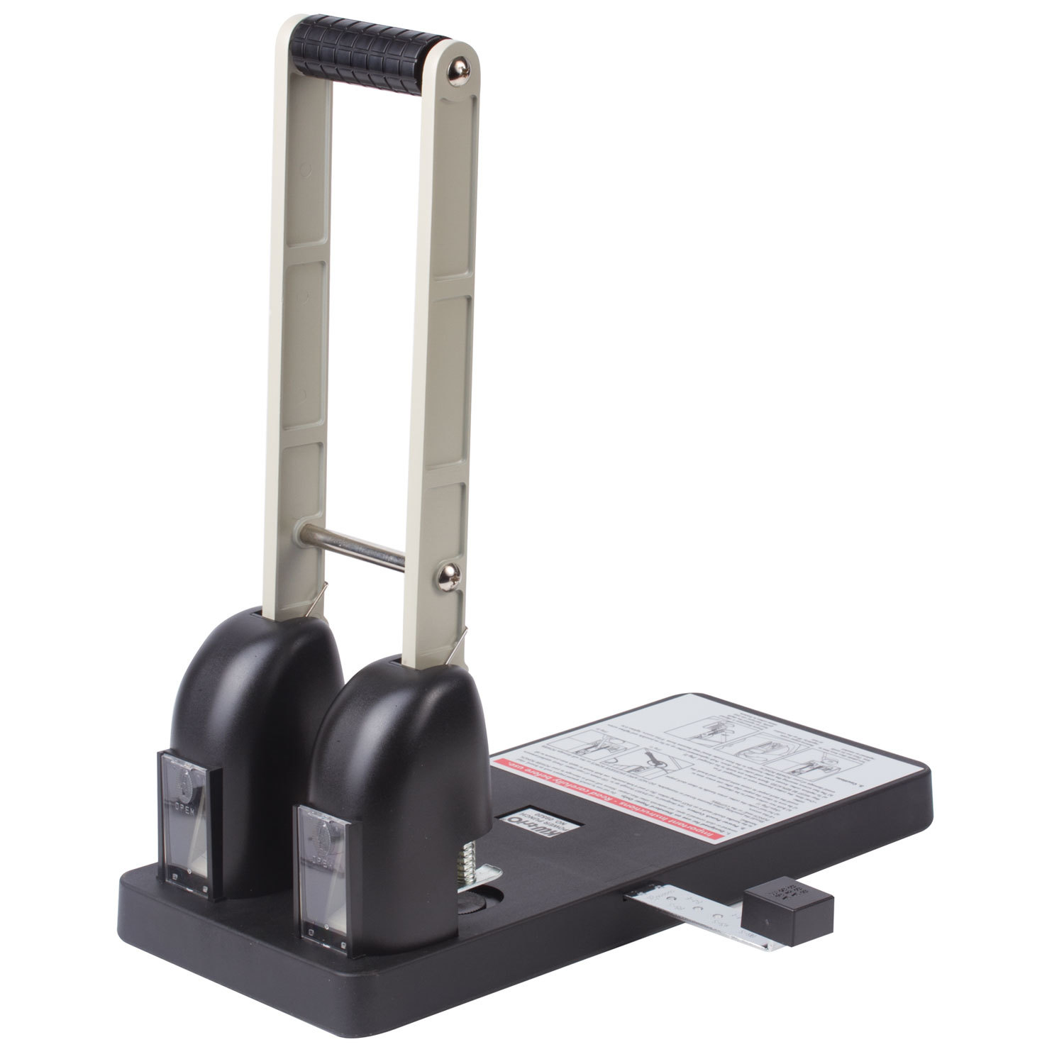 Дырокол металлический МОЩНЫЙ KW-trio, до 150 листов, черный, 952 220819