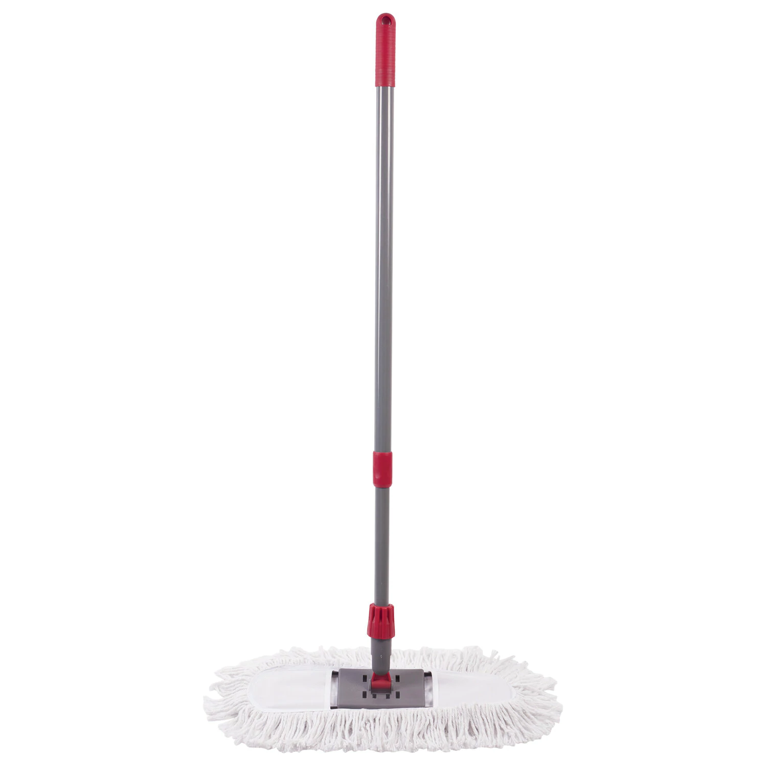 Швабра-рамка 40см, телескопический черенок из нержавеющей стали 125см, МОП хлопок, LAIMA, 603605