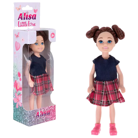 КУКЛА "Alisa Little Love", 14,4 см, КОМПЛЕКТ 6ШТ АССОРТИ, 3 вида, 1TOY 666147 - МСК «Форвард»
