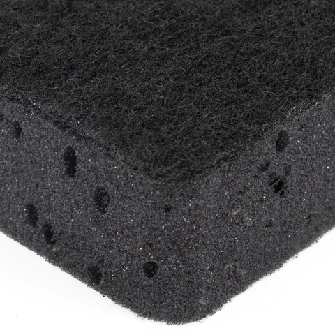 Губки для посуды 9,5х7х3,5 см, КОМПЛЕКТ 10 шт., BIG BLACK, КРУПНОПОРИСТЫЙ поролон с абразивным слоем, LAIMA, 608650 - МСК «Форвард»