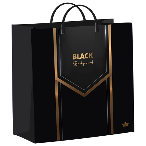 Пакет с пластиковой ручкой, мягкий пластик, 26х24 см, "Черный бэкграунд", КОМПЛЕКТ 40ШТ 140 мкм, н00269763 701481 - МСК «Форвард»