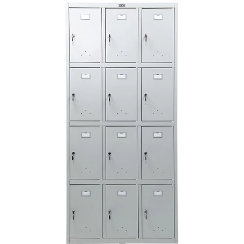 Шкаф металлический для сумок ПРАКТИК "LS-34" двенадцатисекционный, 1830х850х500 мм, 44 кг, разборный 290522 минпромторг под заказ 8 дней - МСК «Форвард»