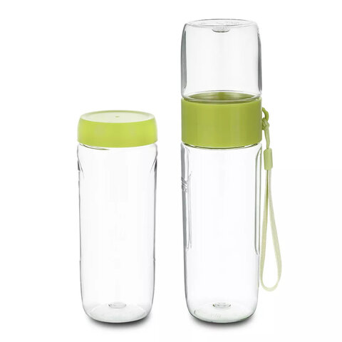 Блендер смузи-мейкер KITFORT КТ-3033-2, 150 Вт, 2 в 1, бутыль 300 мл, кофемолка 50 мл, белый 458157 - МСК «Форвард»