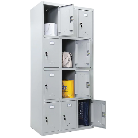 Шкаф металлический для сумок ПРАКТИК "LS-34" двенадцатисекционный, 1830х850х500 мм, 44 кг, разборный 290522 минпромторг под заказ 8 дней - МСК «Форвард»