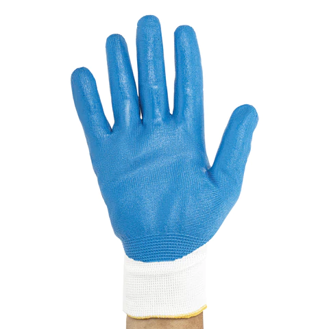 Перчатки полиэфирные ОИЛРЕЗИСТ ЛАЙТ маслобензостойкие 1 пара, 13 класс, 30-31 г, размер 8, покрытие - облив НИТРИЛОВОЕ, тактильные, СВС, nl13nt ЛАЙТ 608685 - МСК «Форвард»