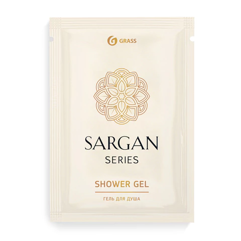 Гель для душа одноразовый 10 мл, КОМПЛЕКТ 500 шт., GRASS SARGAN, саше, флоупак, 125209 608522 - МСК «Форвард»