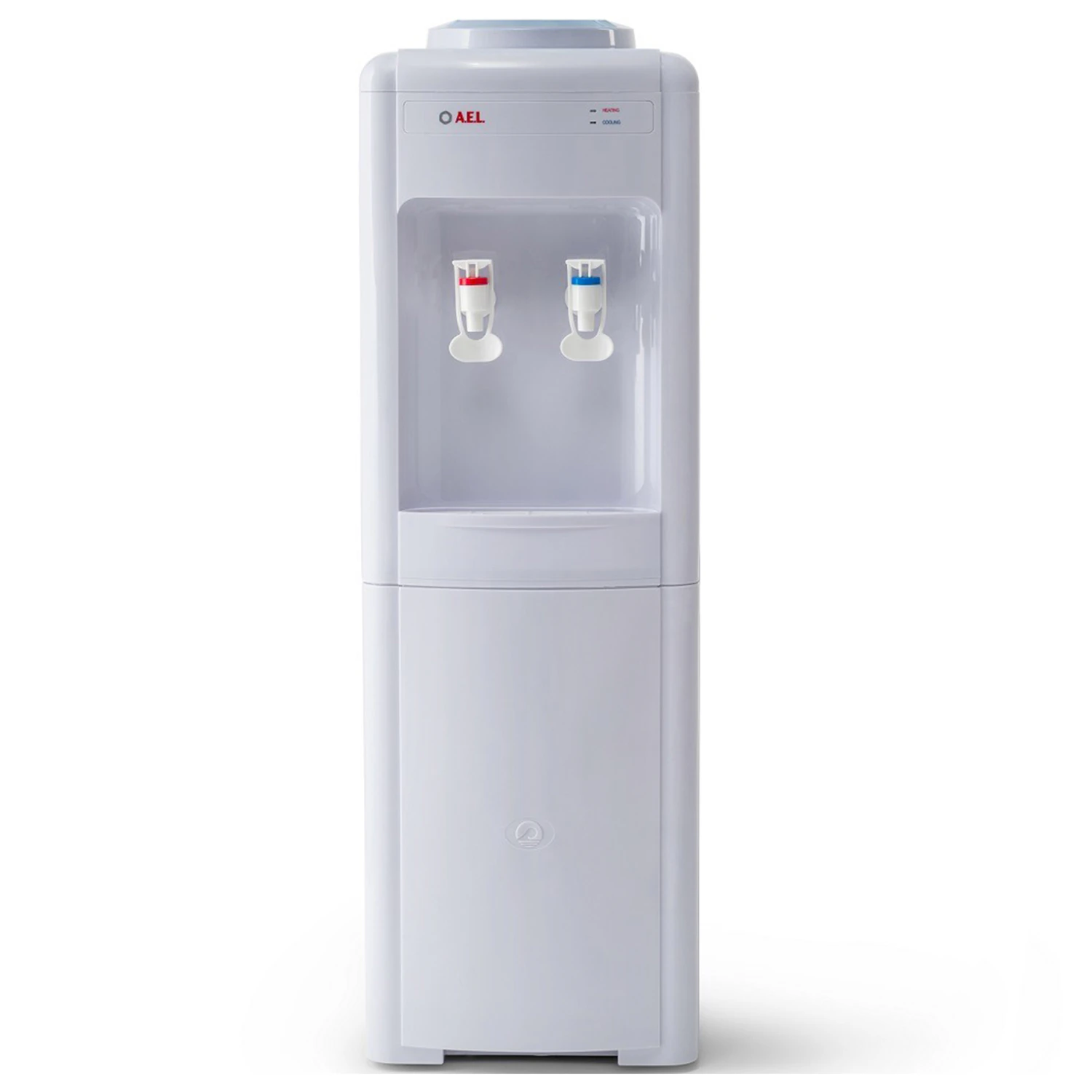 Кулер для воды AEL LD-AEL-16 v2, напольный, НАГРЕВ/ОХЛАЖДЕНИЕ ЭЛЕКТРОННОЕ, 2 крана, белый, 00201 455524