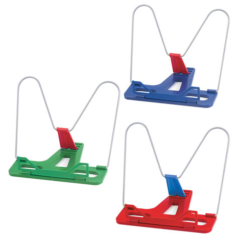 Подставка для книг и учебников ПИФАГОР ЭКОНОМ, пластик/металл, ассорти, в пакете, 236658