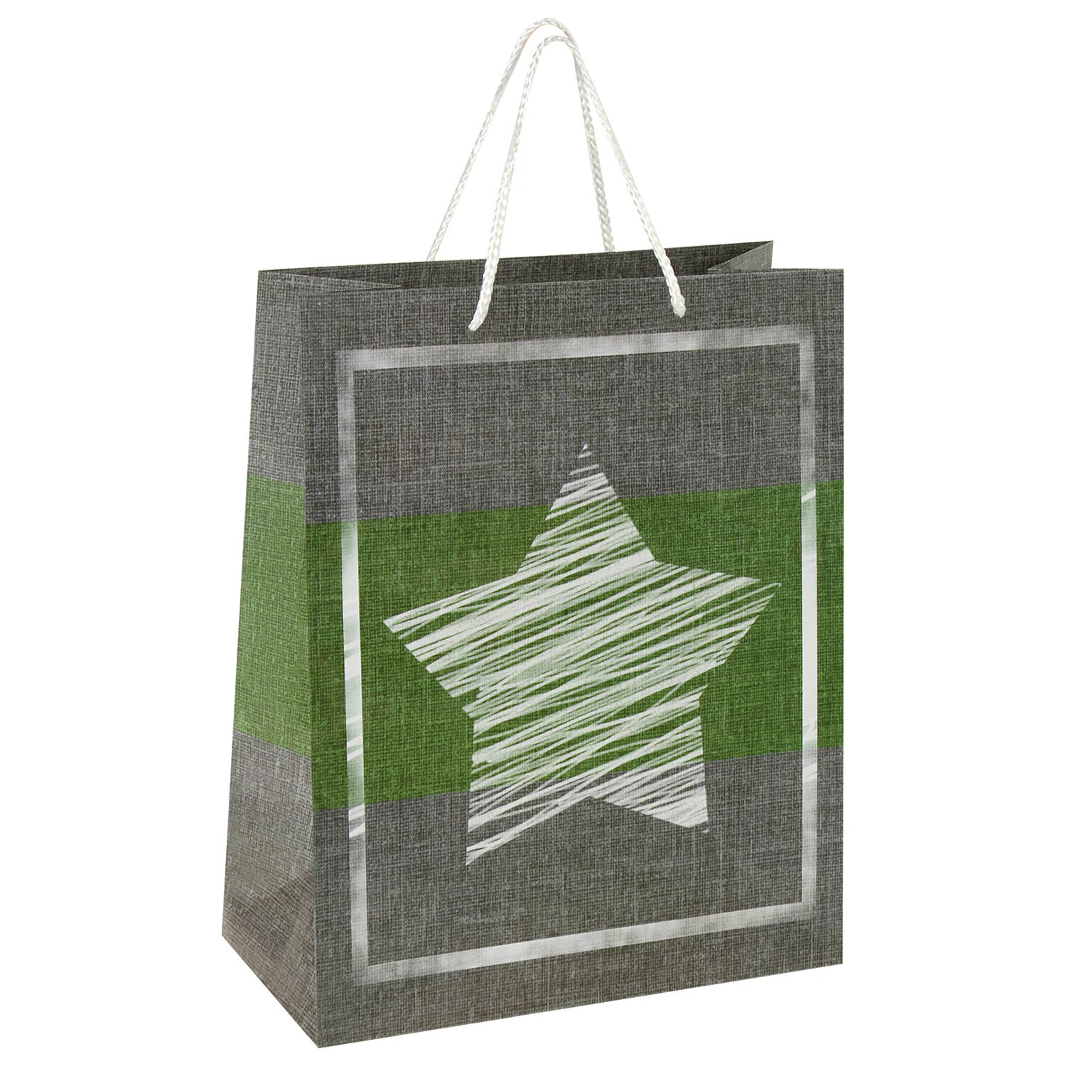 Пакет подарочный 12 шт 26x13x32 см, ЗОЛОТАЯ СКАЗКА "Звезда", ламинированный, 606588