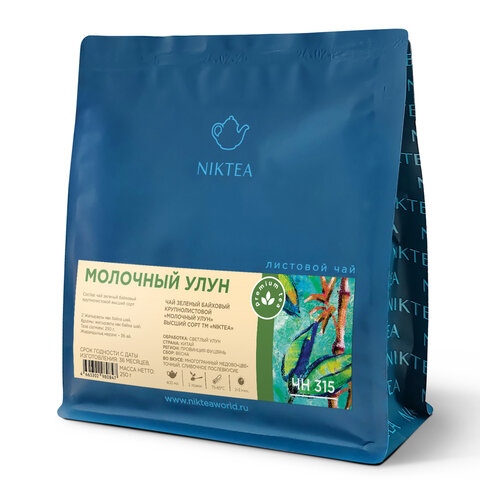 Чай листовой NIKTEA "Молочный улун" зеленый 250 г, TNIKTE-L00003 622913 - МСК «Форвард»