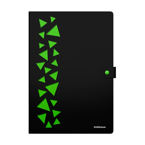 Папка-органайзер на кнопке 4 отделения, ERICH KRAUSE "Matt Accent", 600 мкм, до 150 л, А4, ассорти, 61210 272944 - МСК «Форвард»