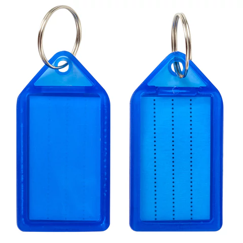 Бирки для ключей КОМПЛЕКТ 20 ШТ., длина 55 мм, инфо-окно 39х22 мм, АССОРТИ, BRAUBERG, 237495 - МСК «Форвард»