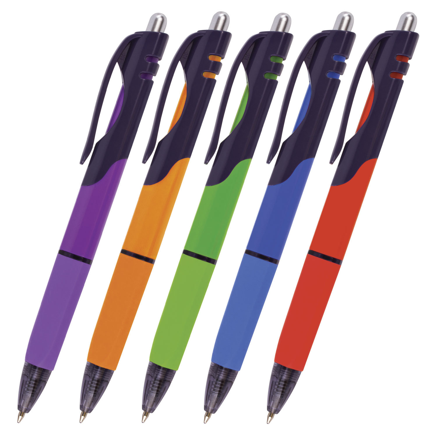 Ручка шариковая автомат. с грипом BRAUBERG Supreme, СИНЯЯ, корпус ассорти, 0,7мм,линия 0,35мм,141545