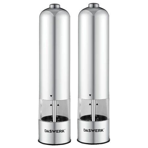 Набор мельниц для соли и специй электрические с подсветкой, 2 шт., PM-2, DASWERK (ДАСВЕРК), 456620 - МСК «Форвард»