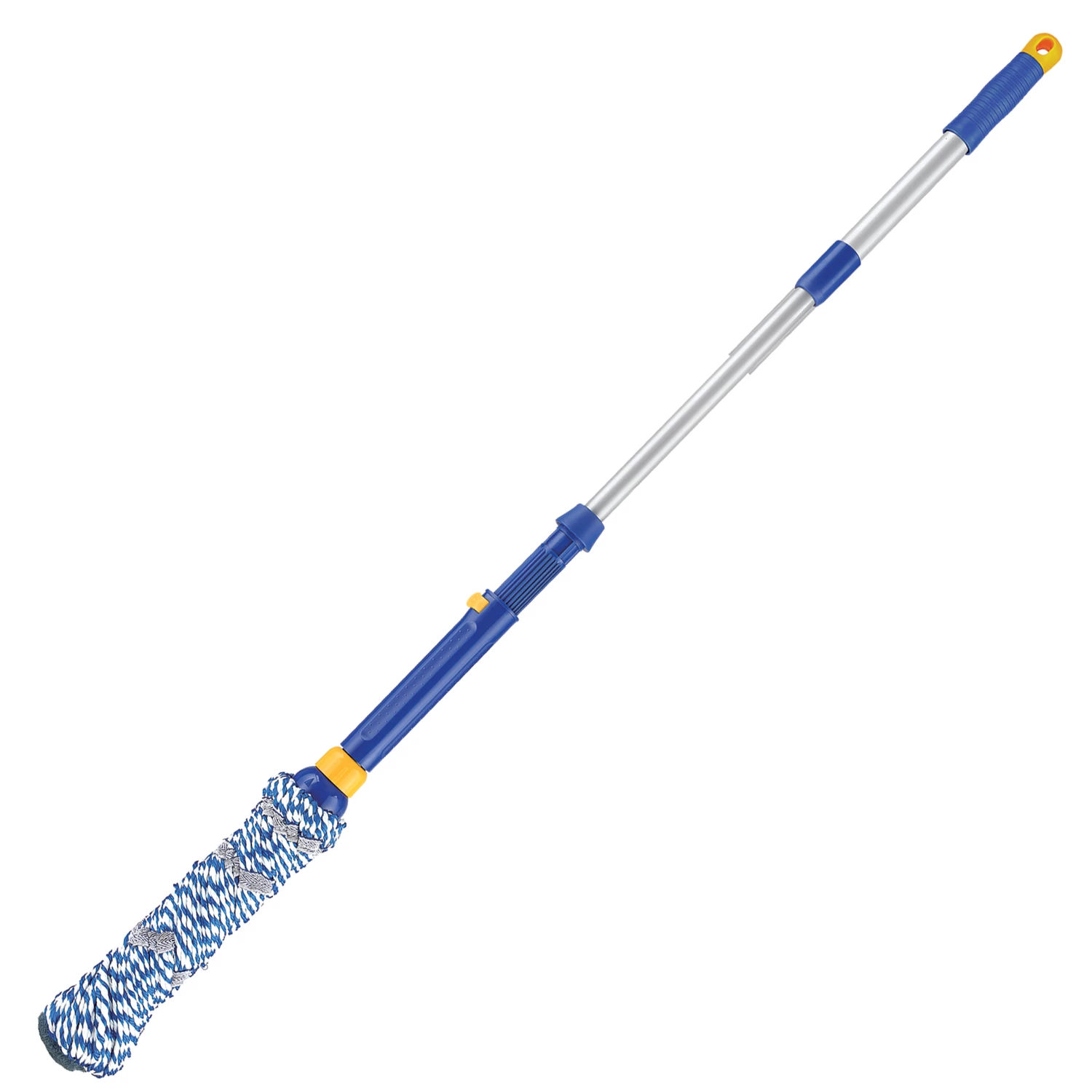 Швабра самоотжимная, скручивающийся отжим, МОП из микрофибры, телескоп. черенок 96см, LAIMA, 601471