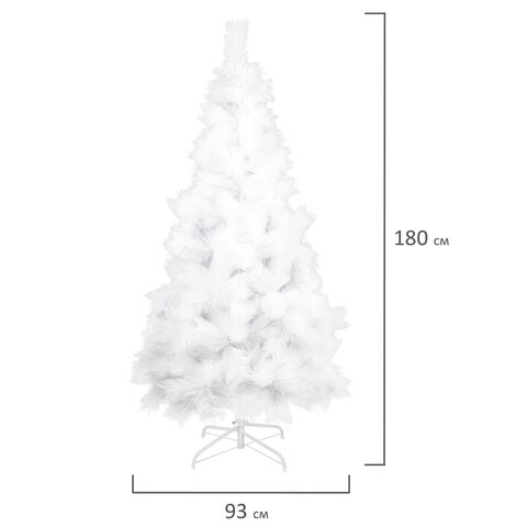 Ель новогодняя искусственная "Пушистая" 180 см, белая, ЗОЛОТАЯ СКАЗКА, 592048 - МСК «Форвард»