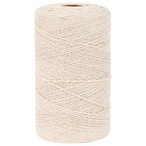 Шпагат хлопковый для прошивки документов, вязания, макраме, длина 500 м, диаметр 1,5 мм, BRAUBERG, 700362 - МСК «Форвард»