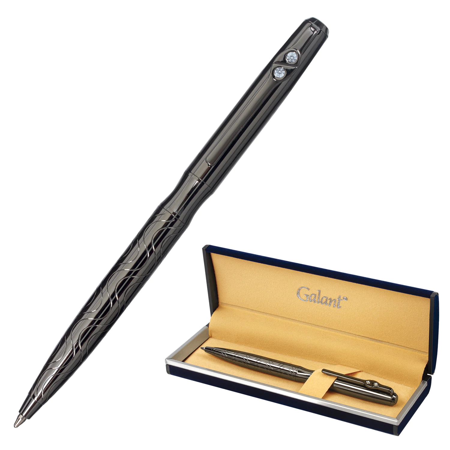 Ручка подарочная шариковая GALANT NUANCE, корпус оруж.металл, детали оруж.мет., 0,7мм, синяя, 143508