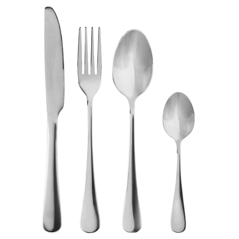 Набор столовых приборов PREMIUM 24 шт., 6 персон, серебристый, нержавеющая сталь, DASWERK (ДАСВЕРК), 609073 - МСК «Форвард»