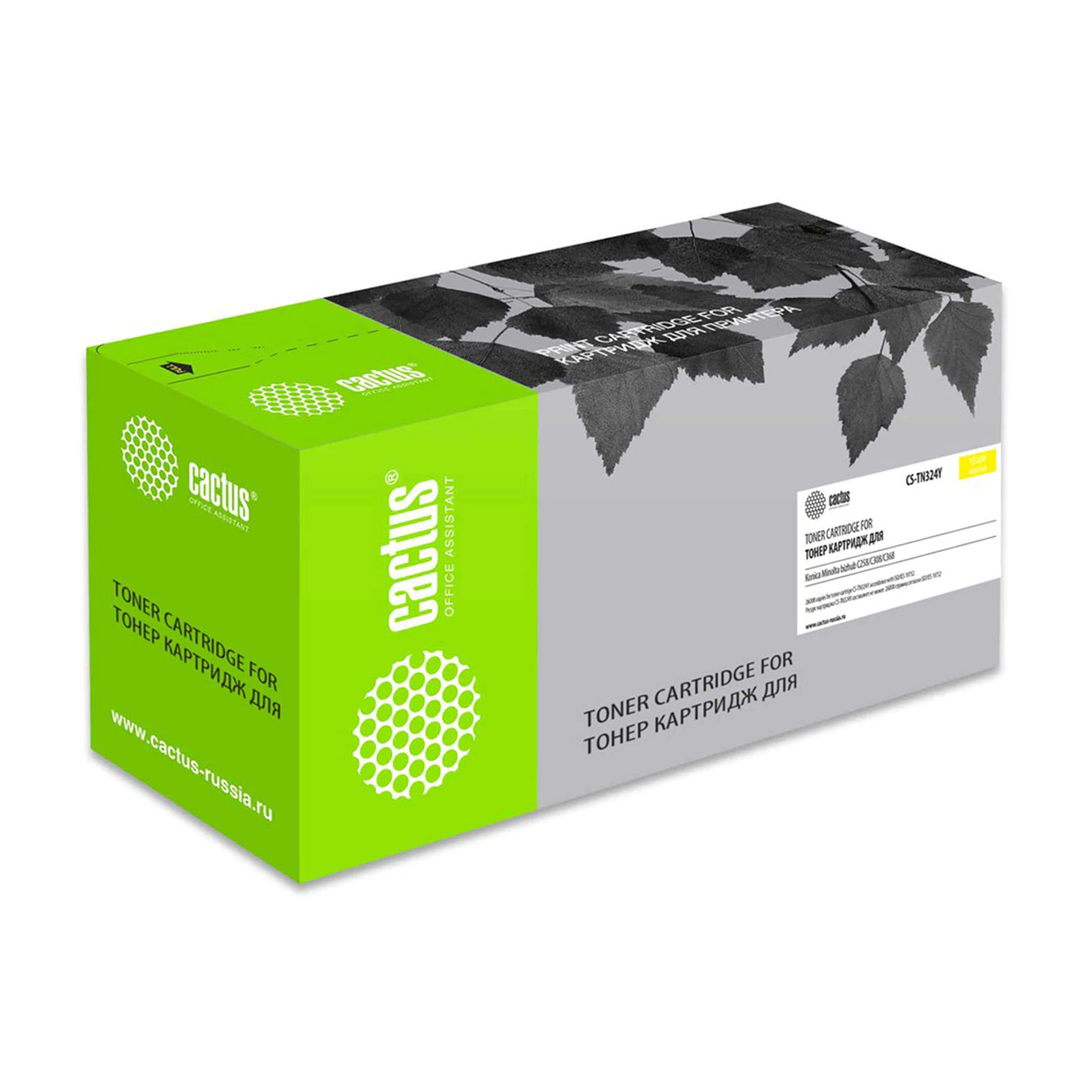Картридж лазерный CACTUS (CS-TN324Y) для Konica Minolta C258/C308/C368, желтый, ресурс 26000 стр 363828 под заказ 8 дней