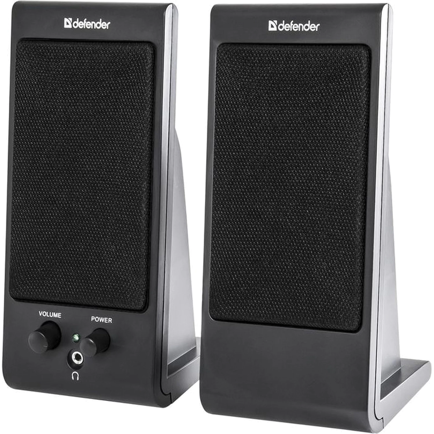 Колонки компьютерные DEFENDER SPK-165/170, 2.0, 2*2W пластик,черные, разъем для наушников 65165 510479